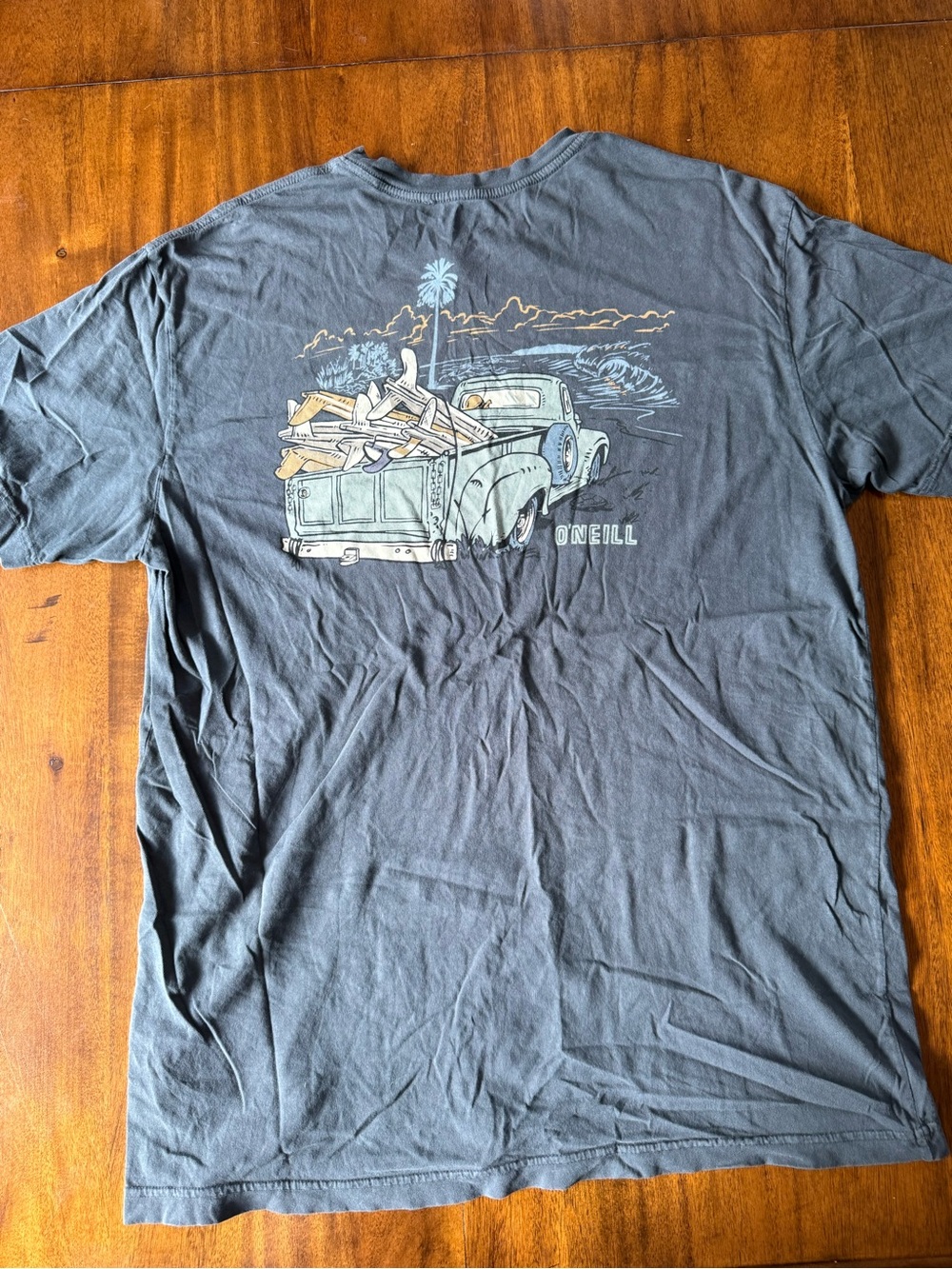 O'Neill Men's Grey Surf Graphic Tee Size XL